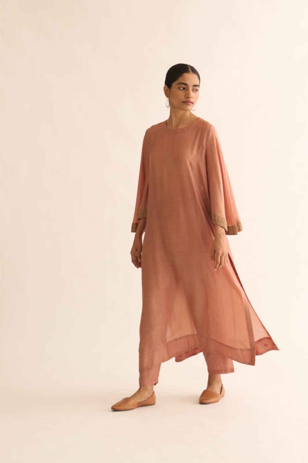 Urmi Old Rose Kurta Set