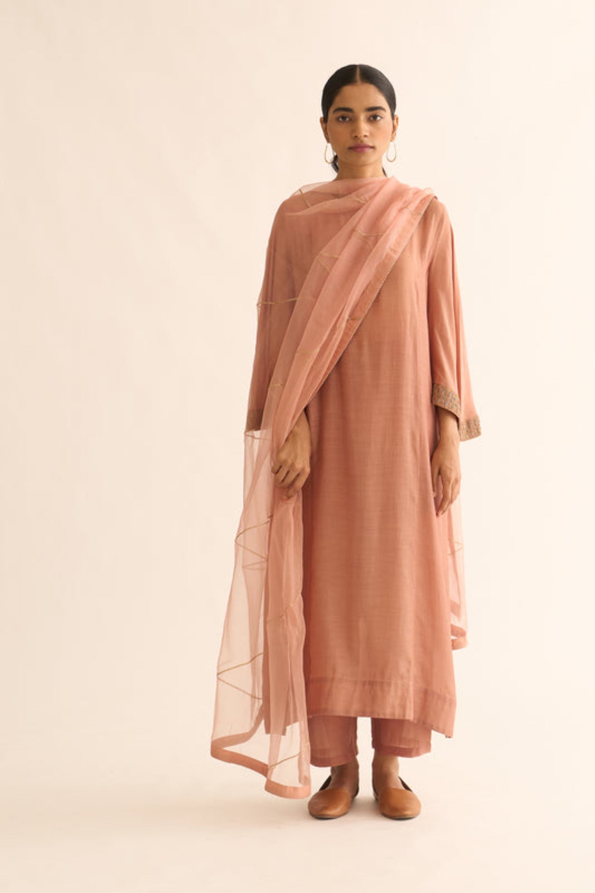 Urmi Old Rose Kurta Set