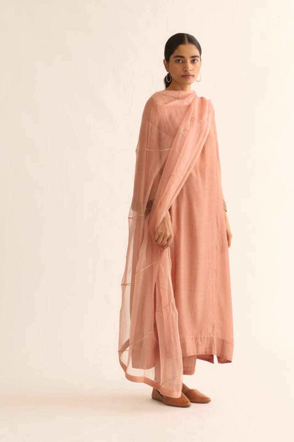 Urmi Old Rose Kurta Set