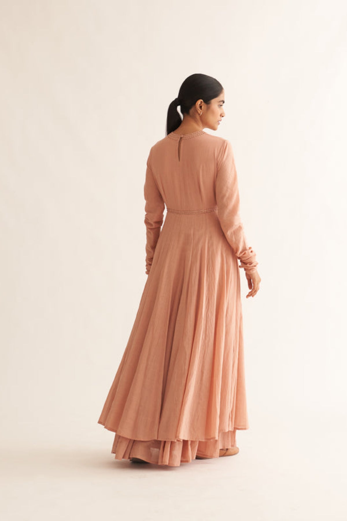 Amrita Old Rose Anarkali Set