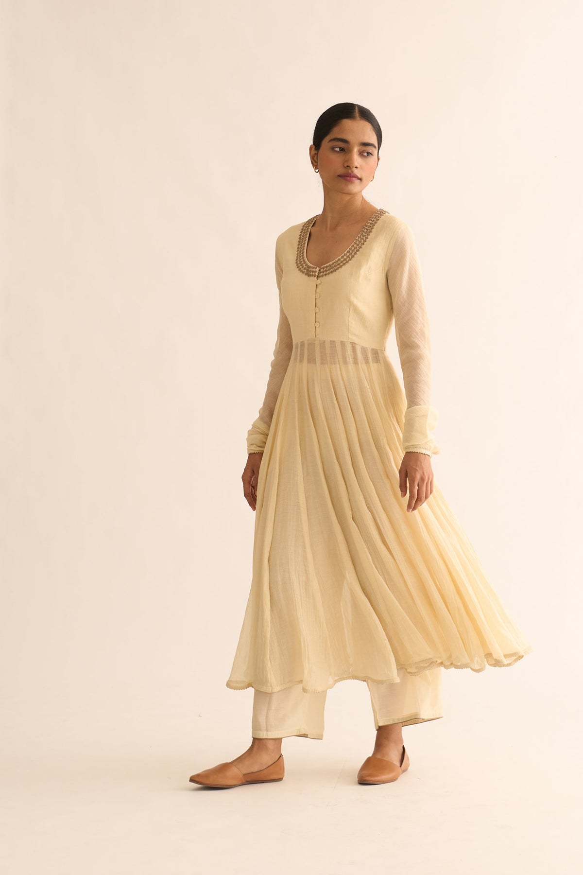 Vara Ivory Anarkali Set