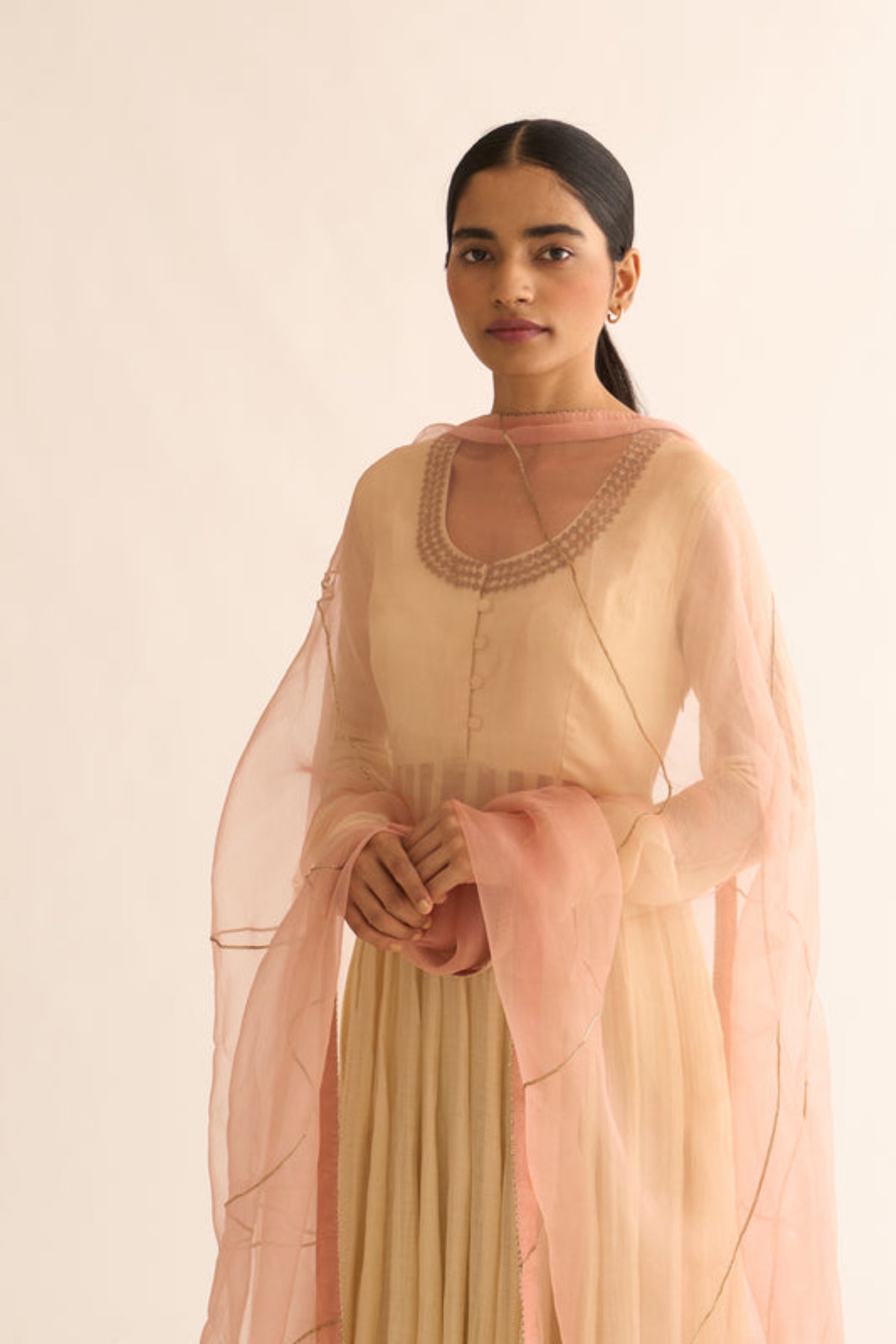 Vara Ivory Anarkali Set