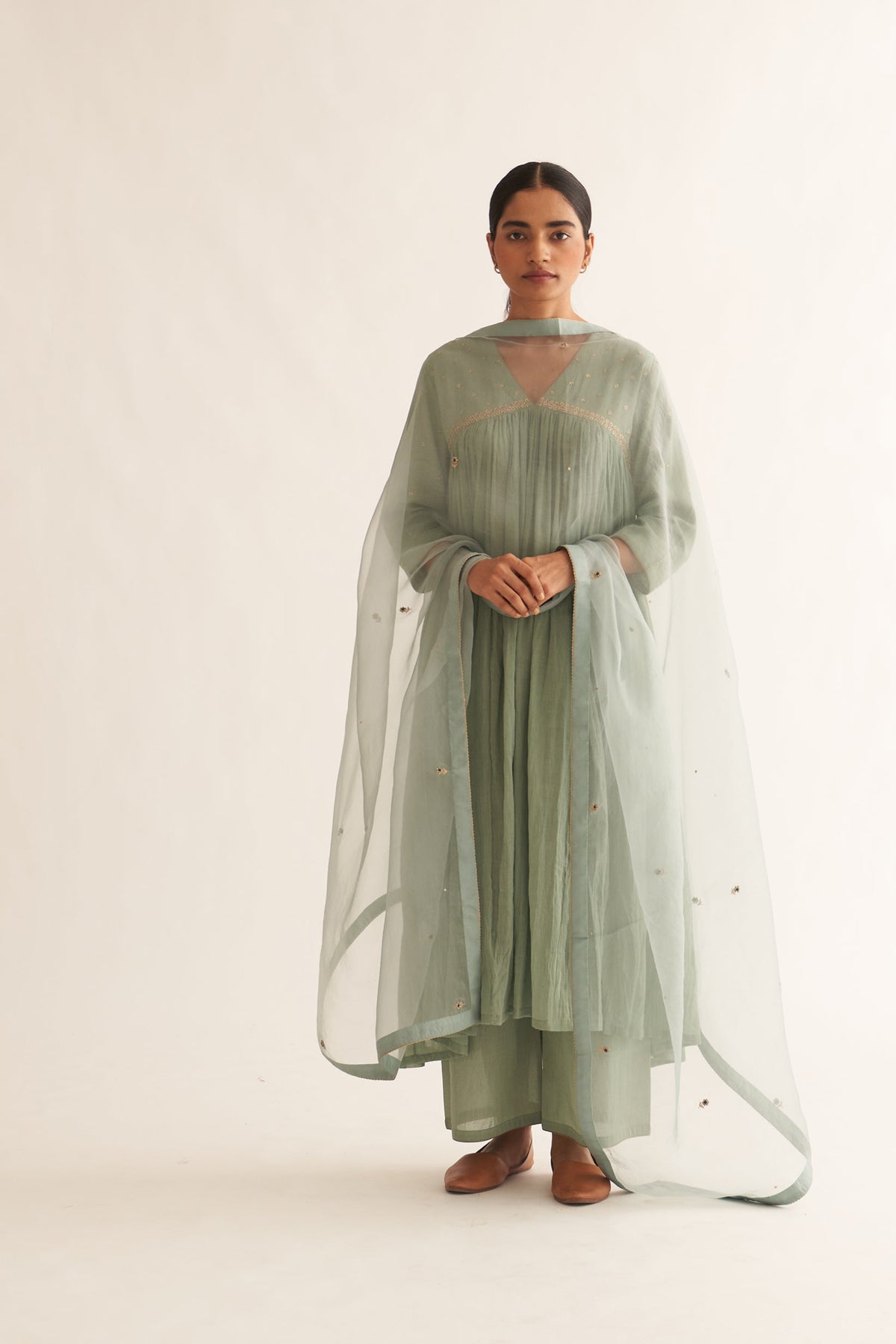 Mrinal Light Green Kurta Set