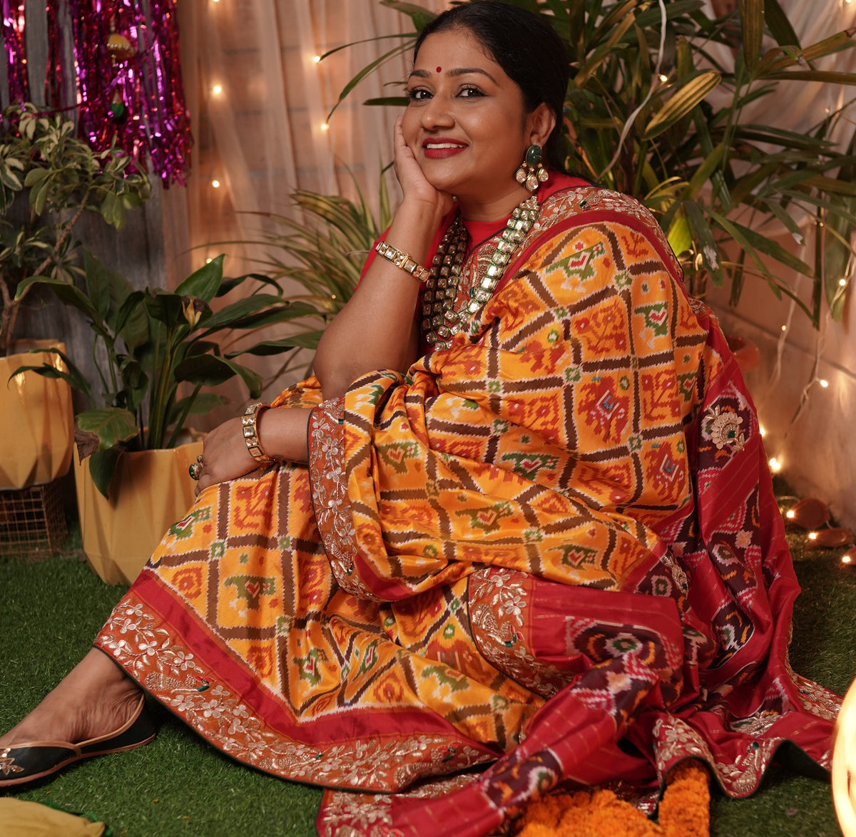 The Dolly Jain Ikat Saree