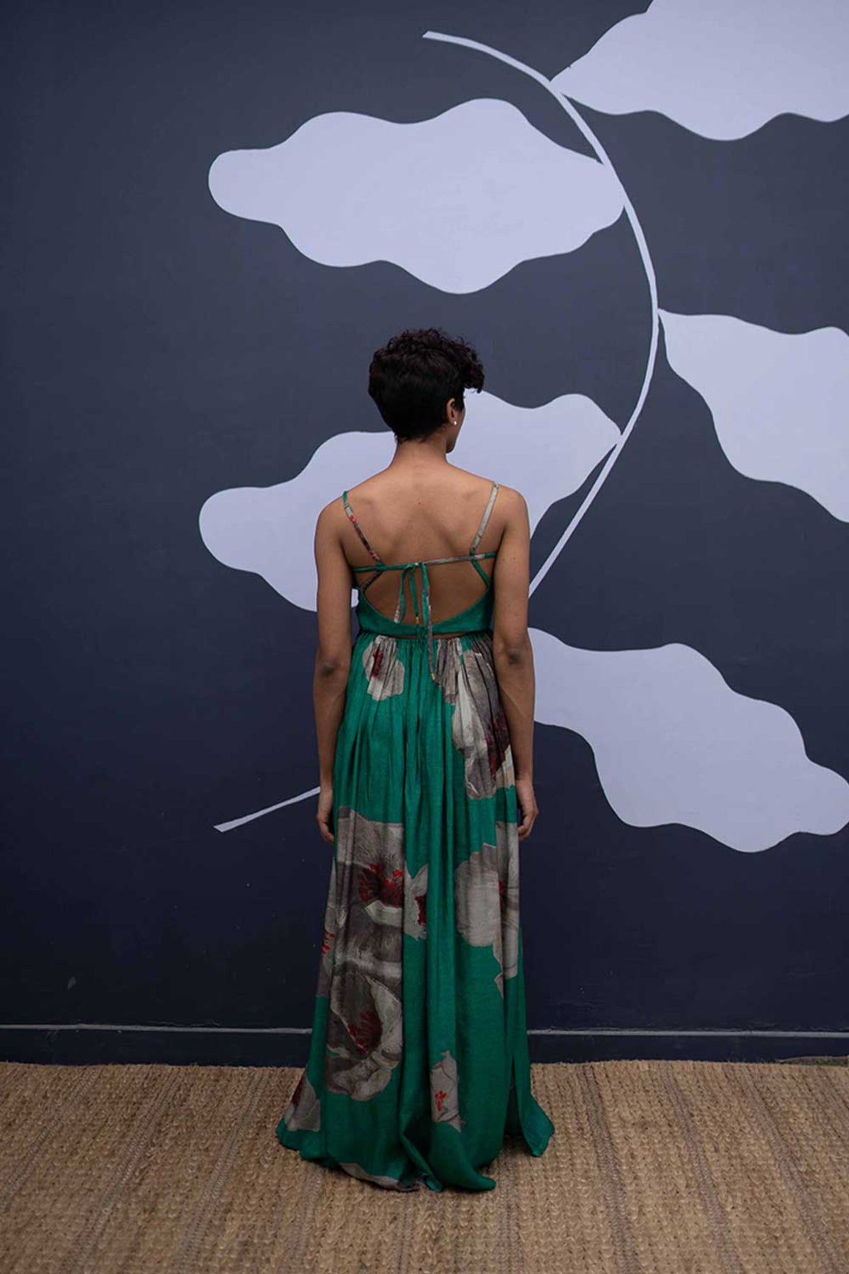 White poppies dress