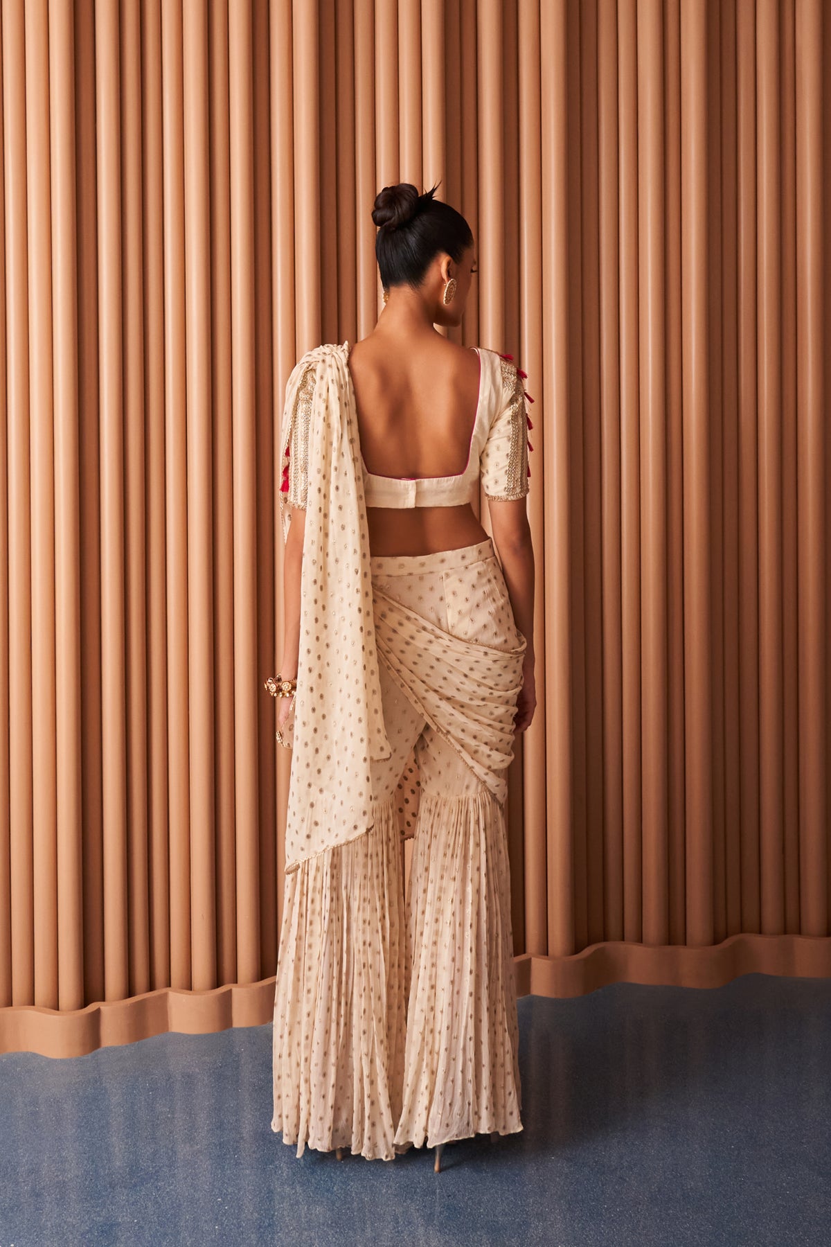 Sunlee Sharara Saree