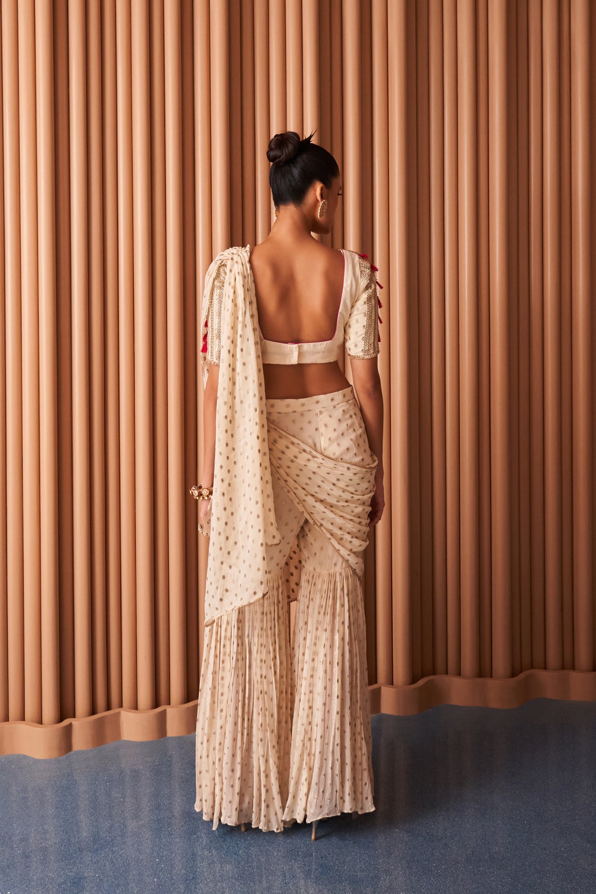 Sunlee Sharara Saree