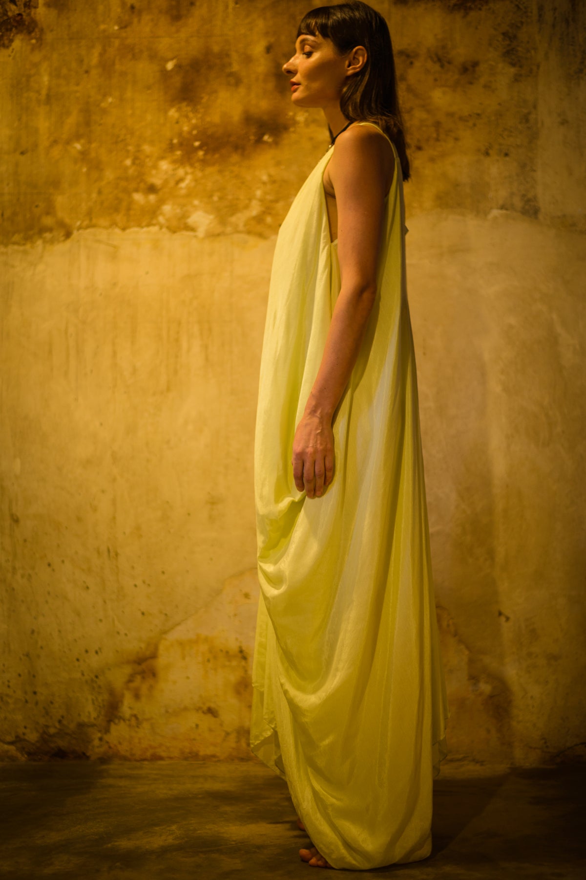 2 way side draped dress