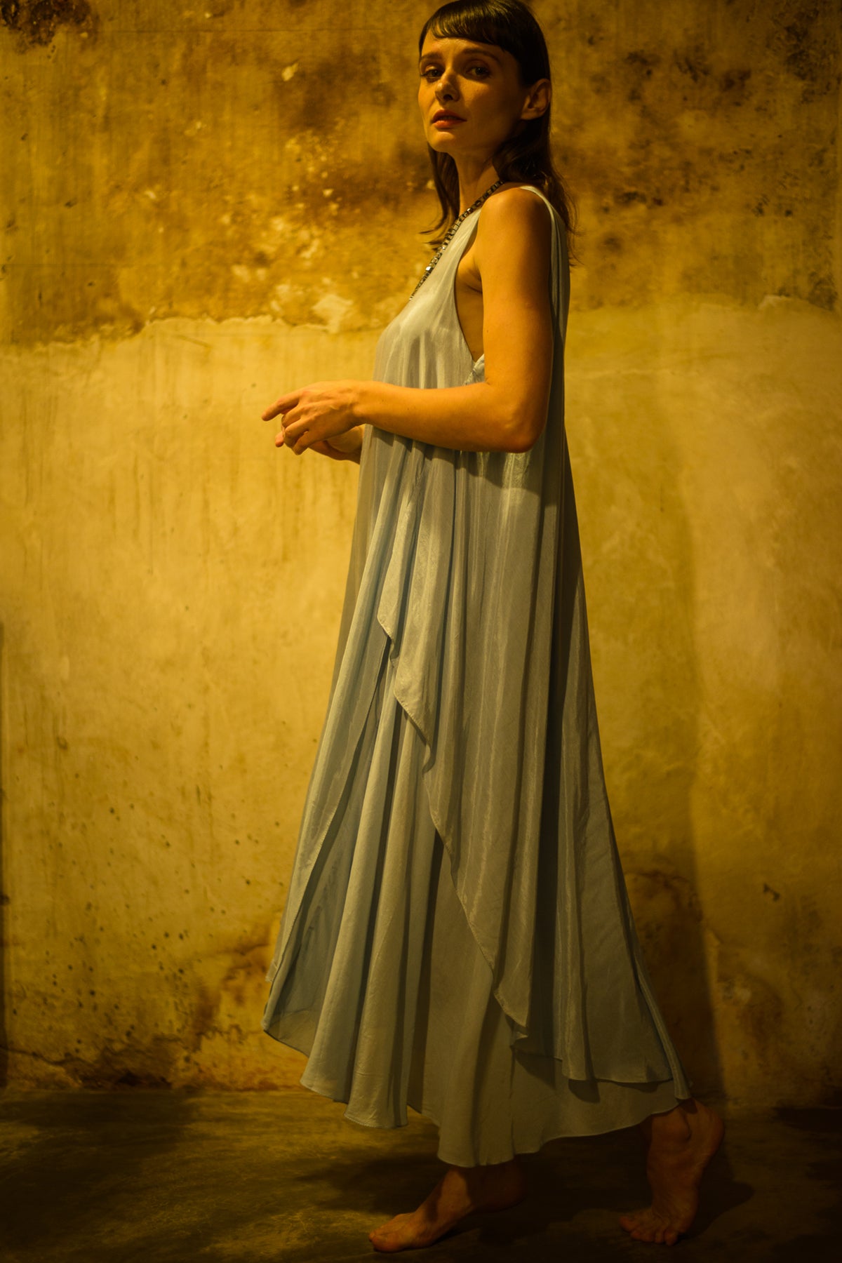 Side layered dress