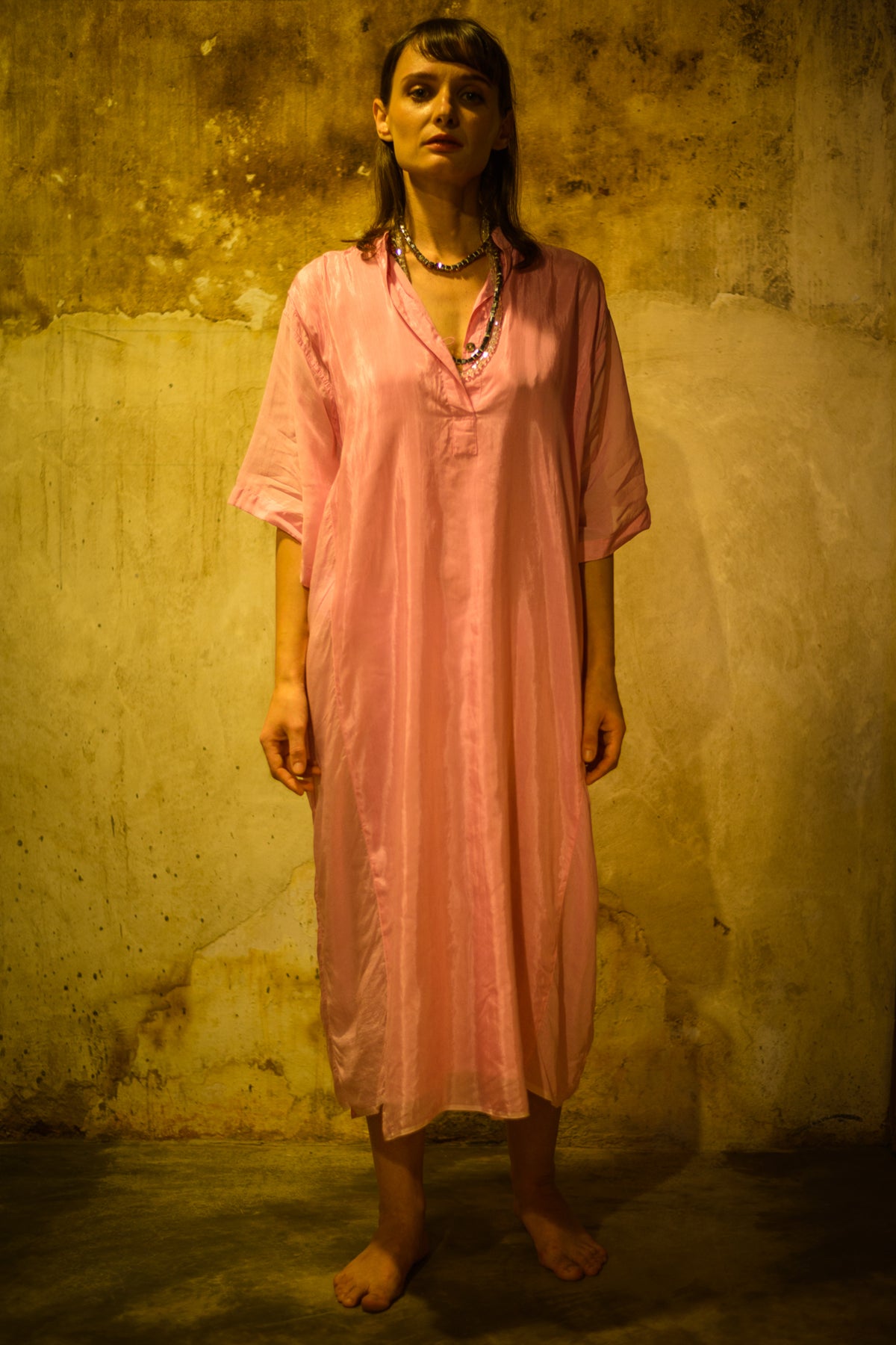Shirt tunic with slip