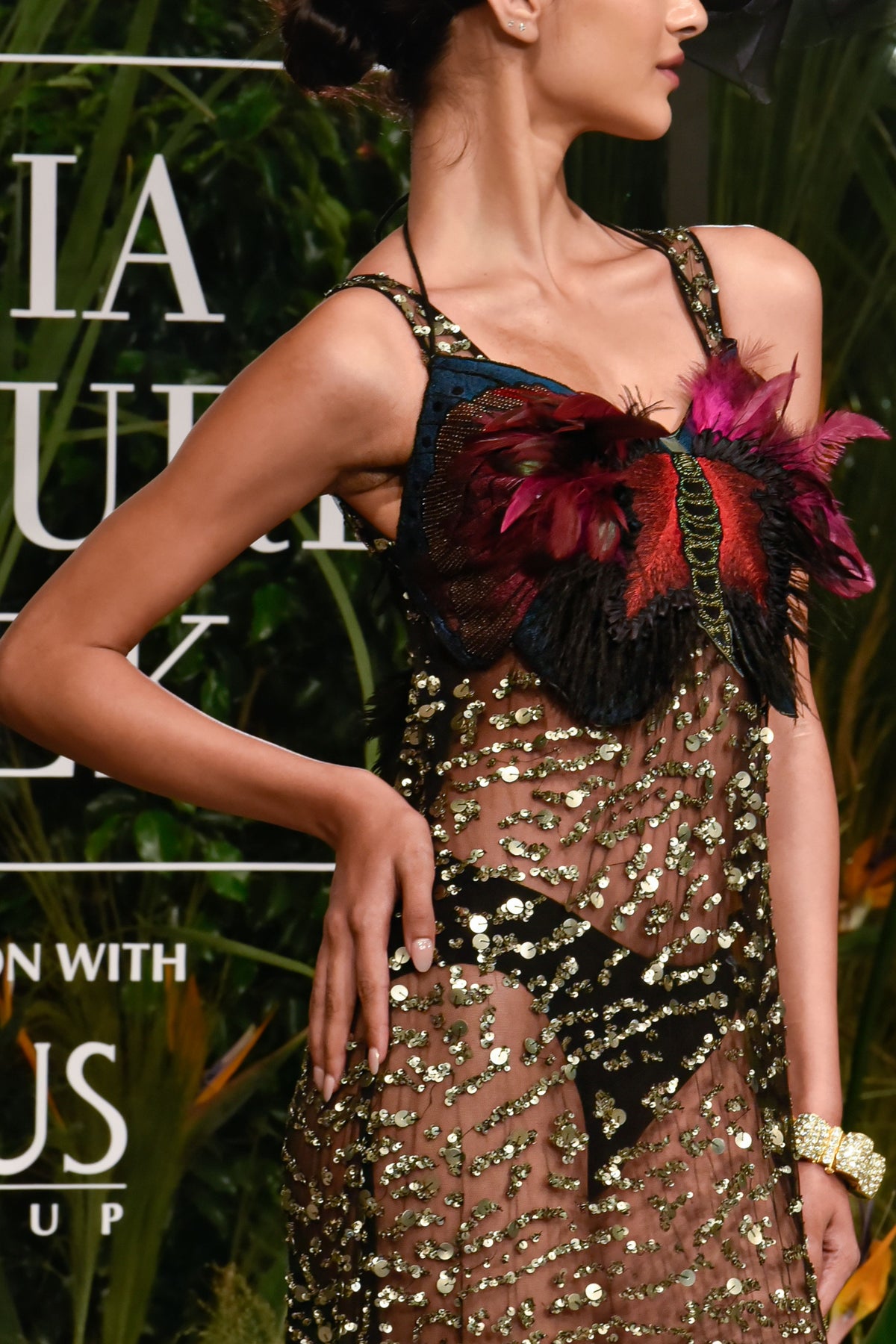 Black Ocelot Tulle Dress