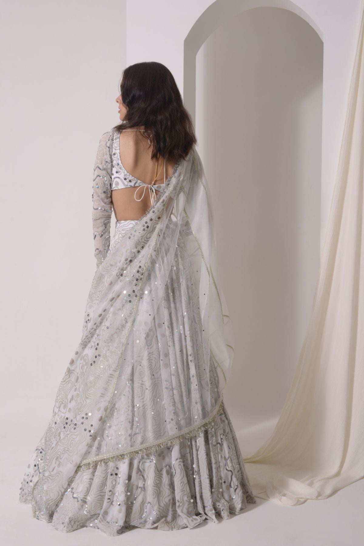 Foil Twinkling Lehenga Set