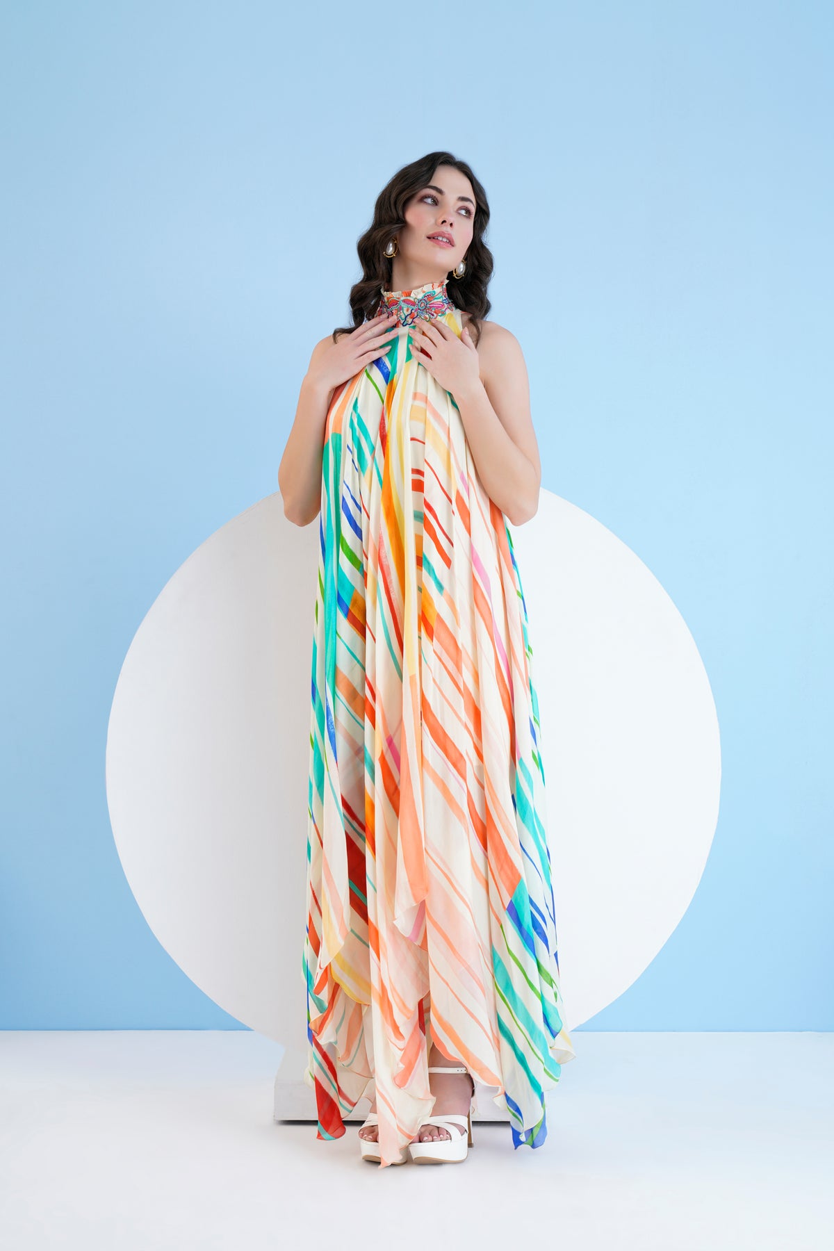 Mystic Line Printed Dress