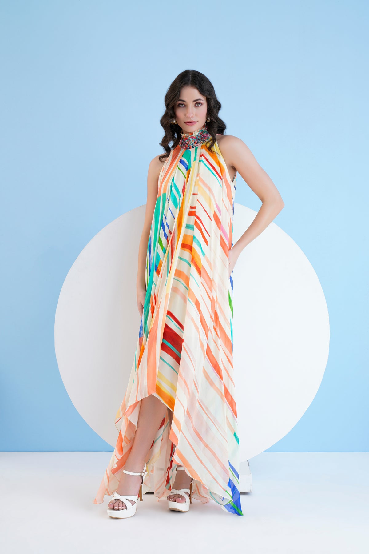 Mystic Line Printed Dress