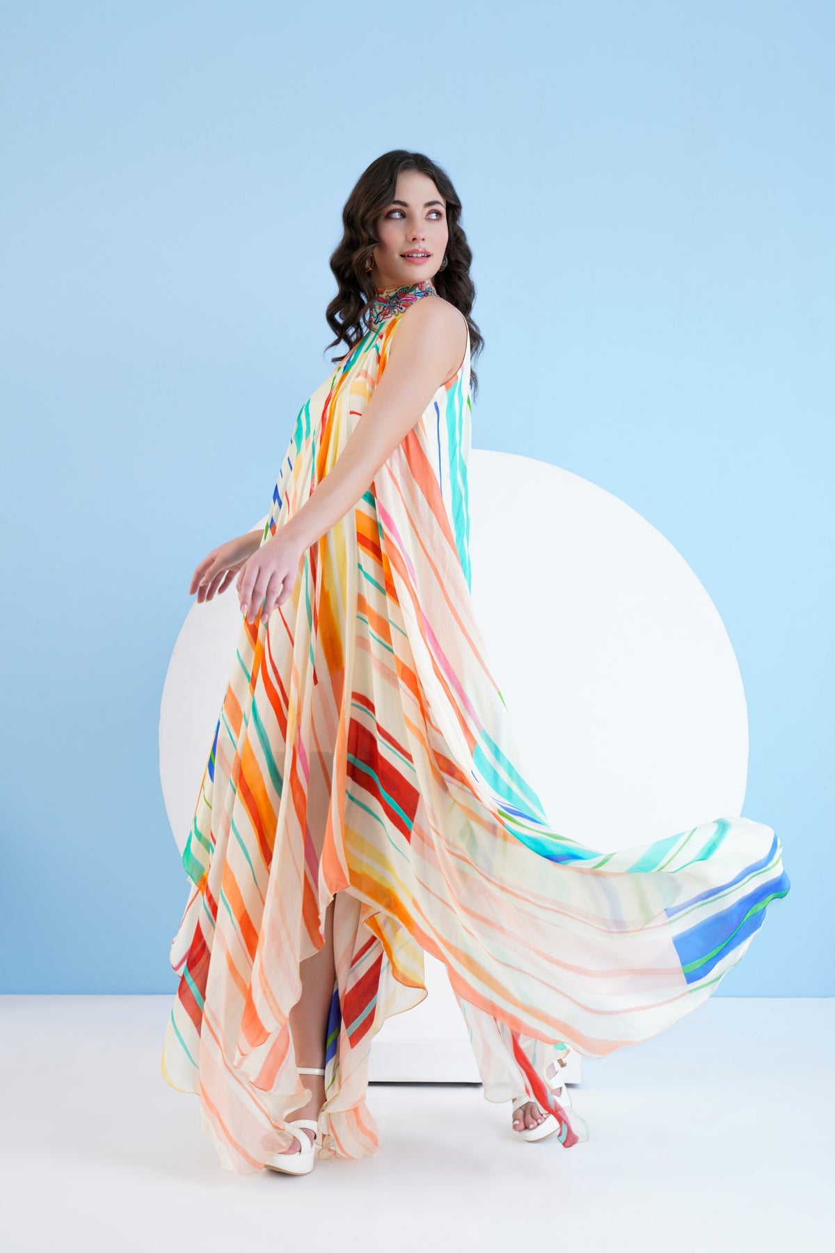 Mystic Line Printed Dress
