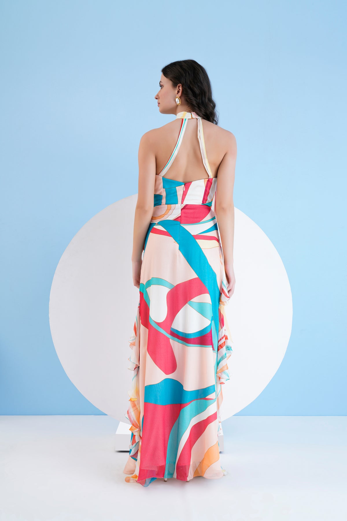Red Surge Long Dress