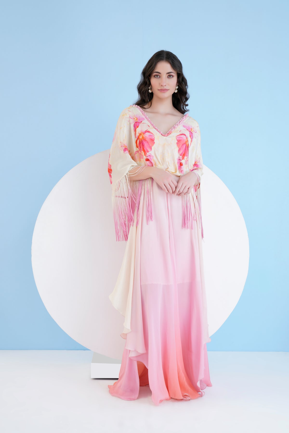 Bauhinia Printed Ombre Dress