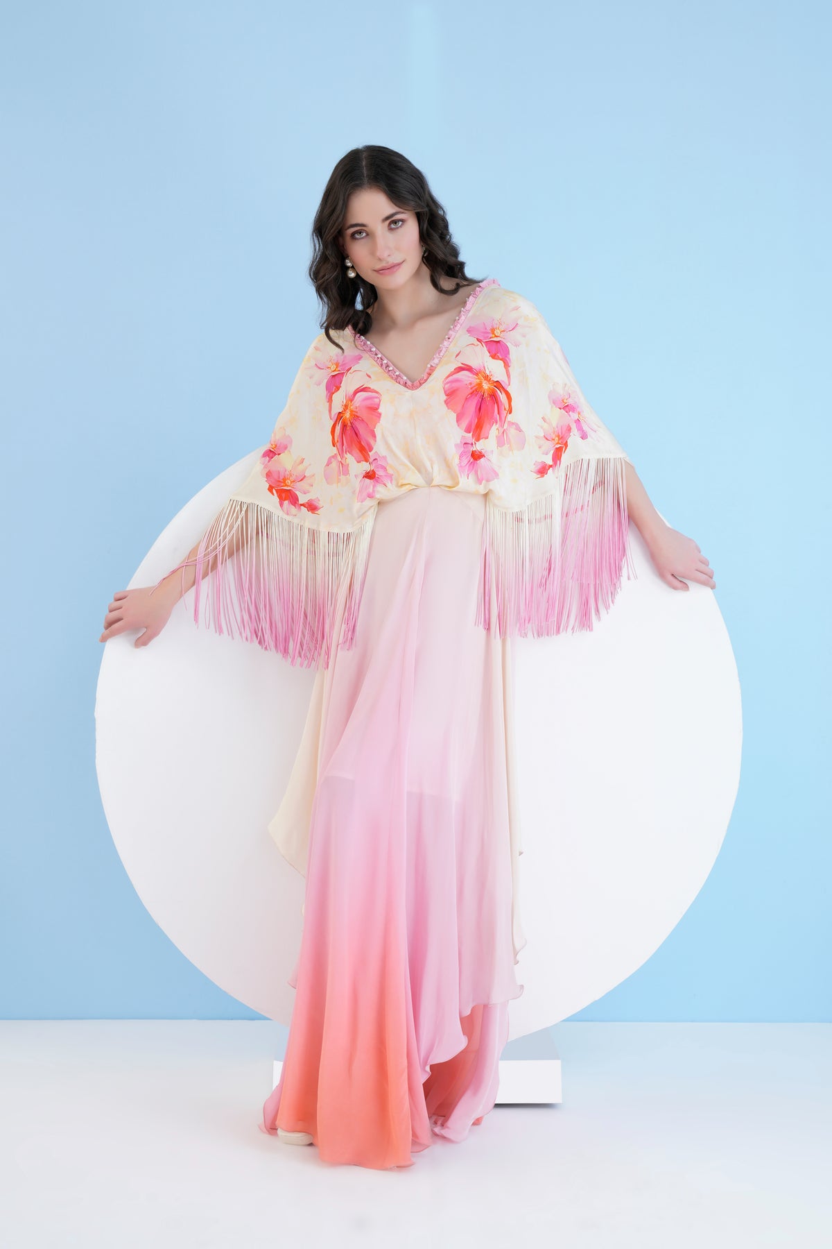 Bauhinia Printed Ombre Dress