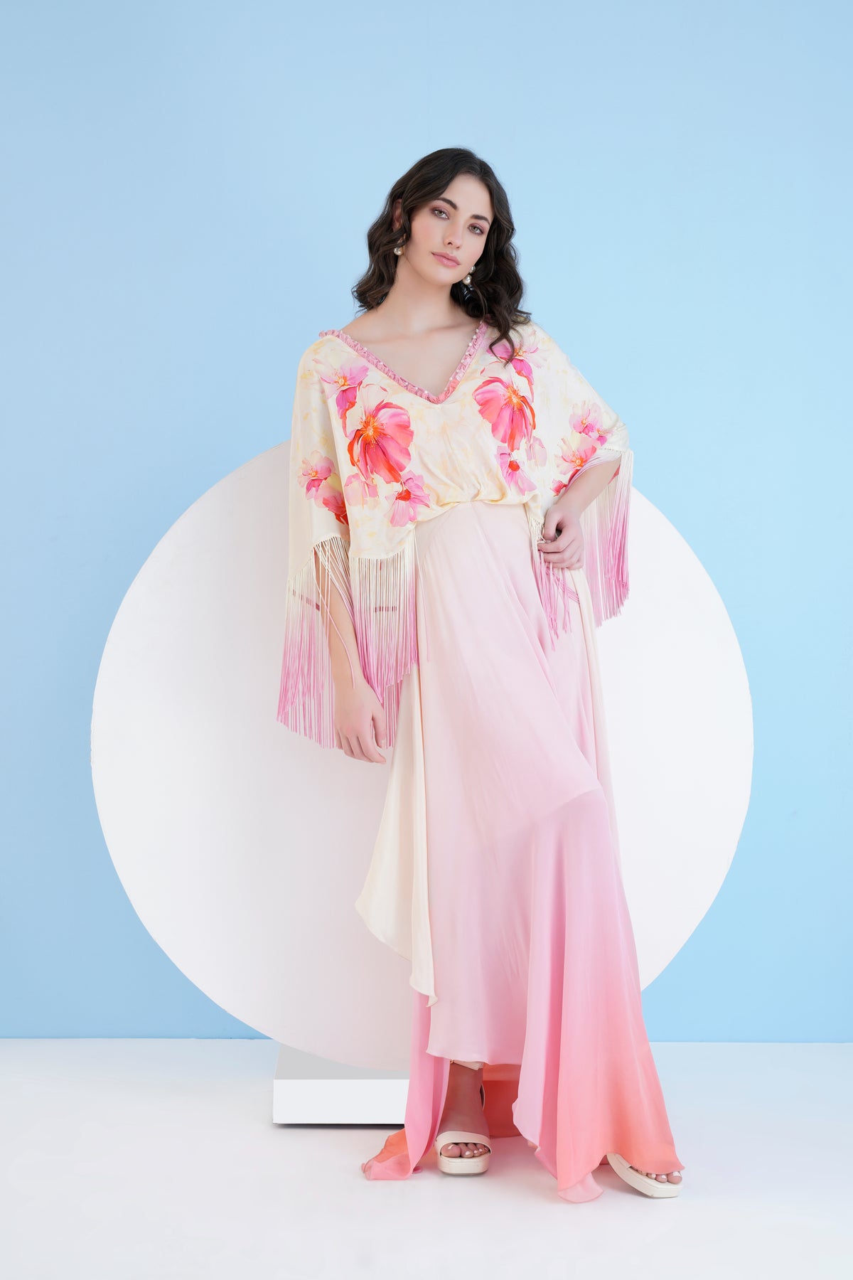 Bauhinia Printed Ombre Dress