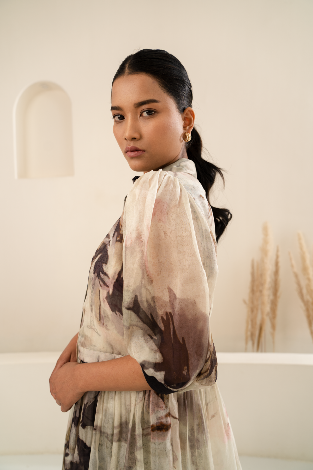 Scattered Petals Jacket Jumpsuit