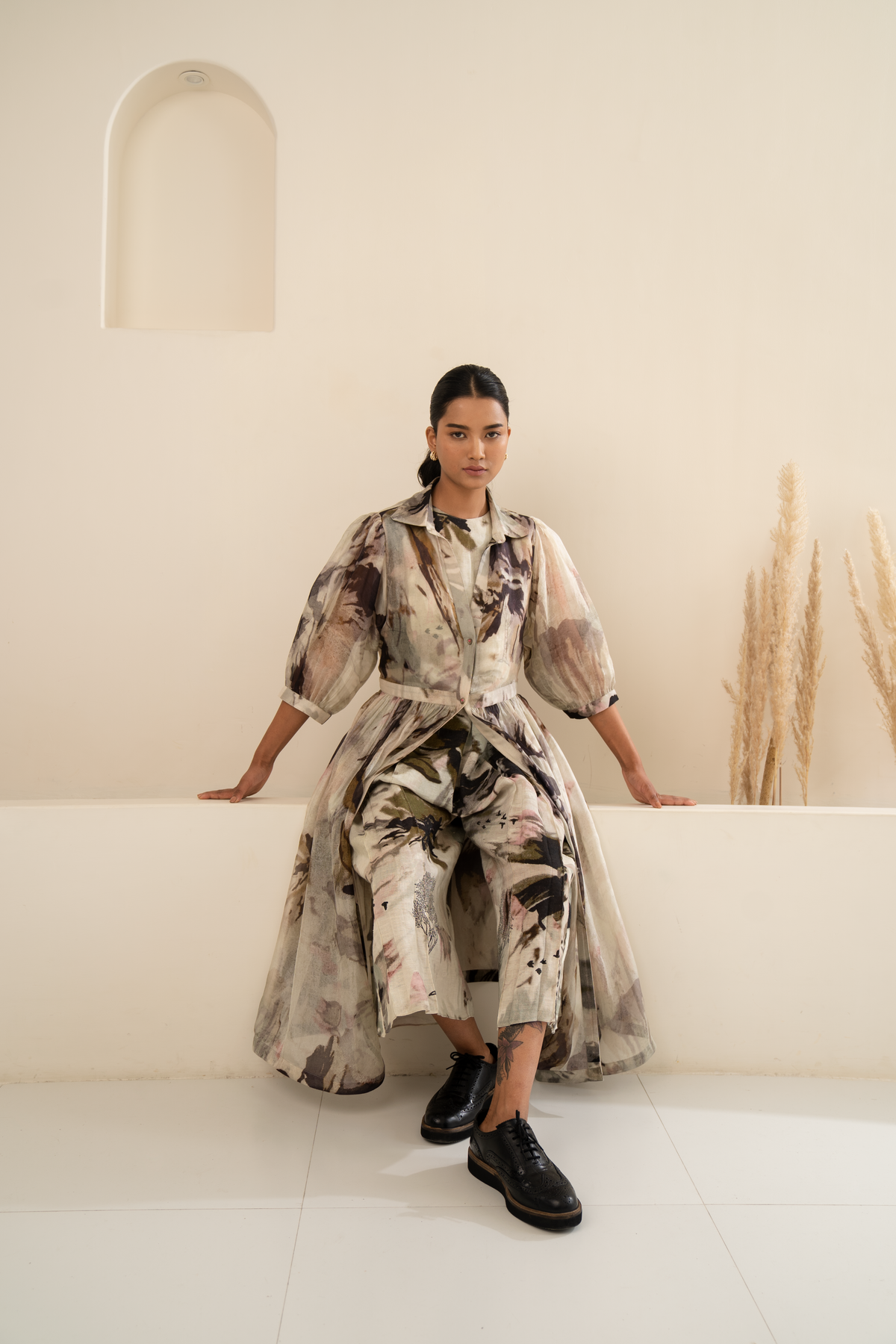 Scattered Petals Jacket Jumpsuit