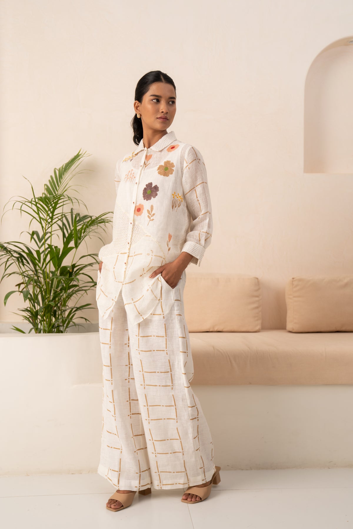 Ivory Handblock Print Co-ord Set
