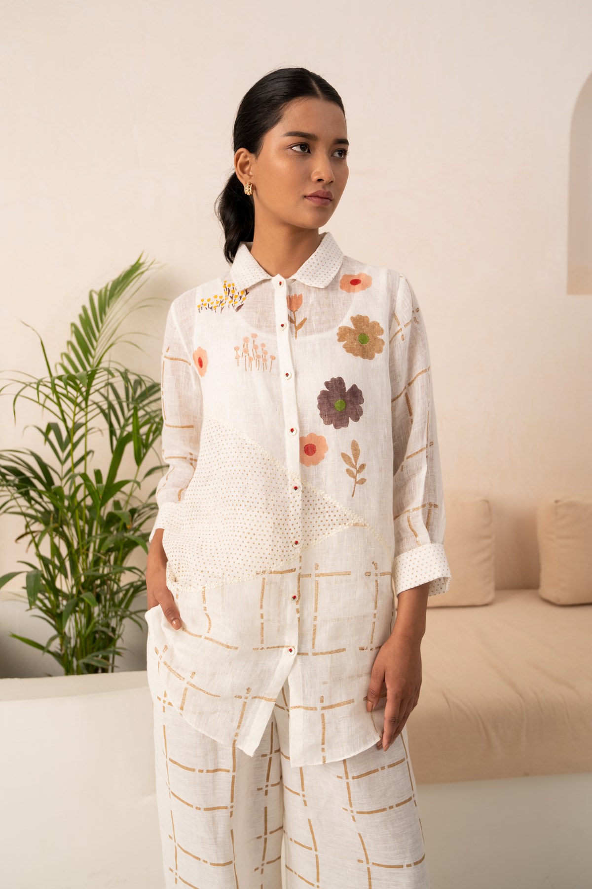 Ivory Handblock Print Co-ord Set