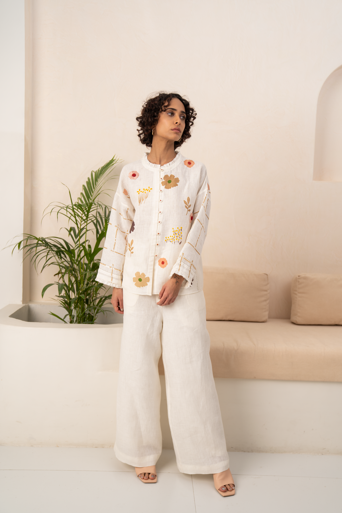 Ivory Linen Co-ord Set