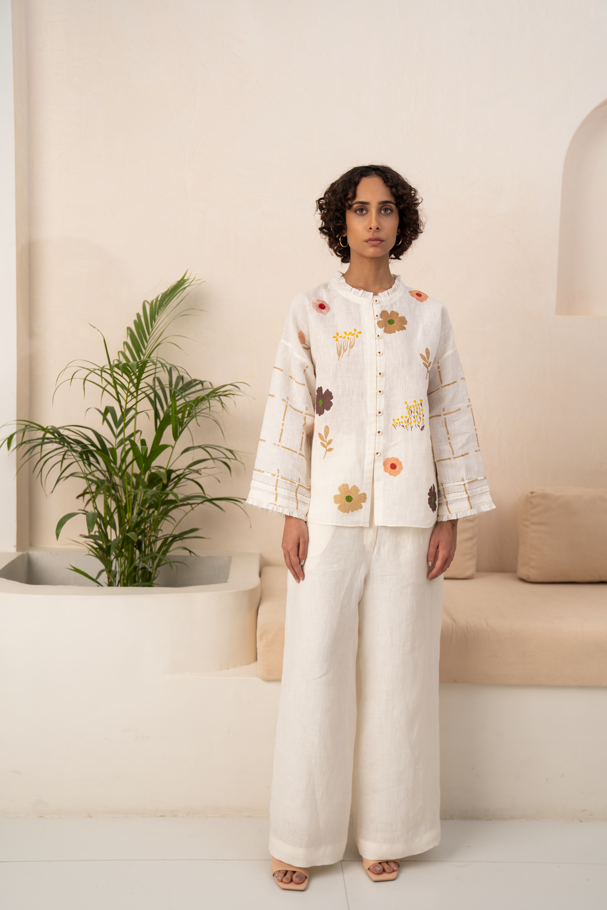 Ivory Linen Co-ord Set