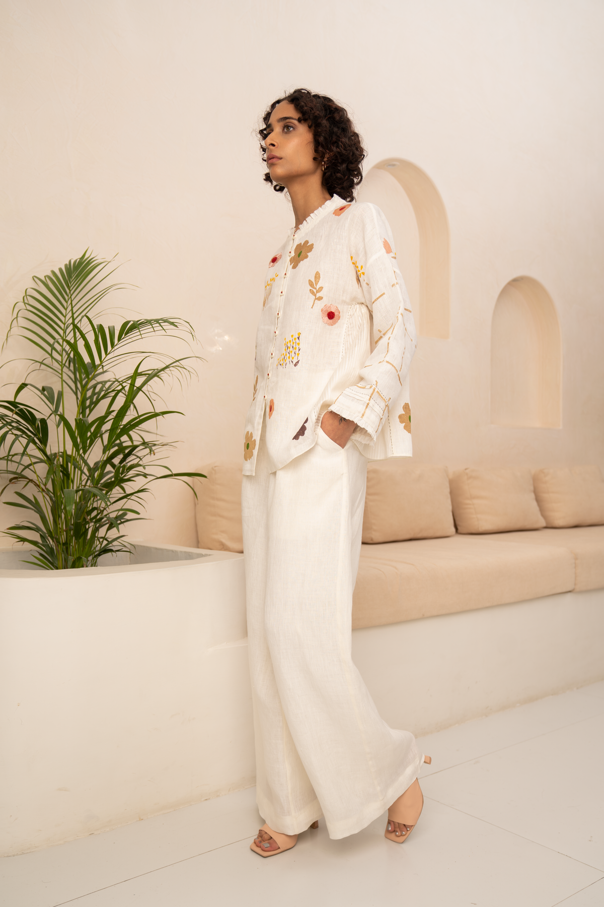 Ivory Linen Co-ord Set