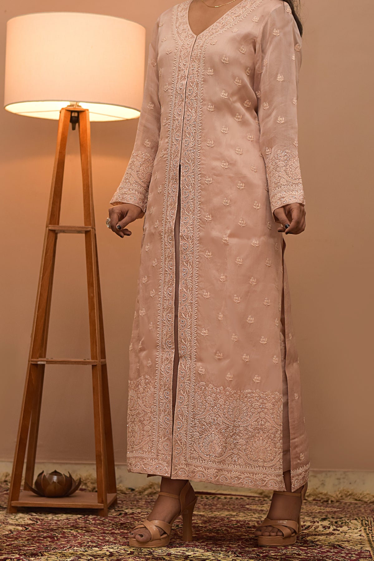 Peony Organza Kurta Set