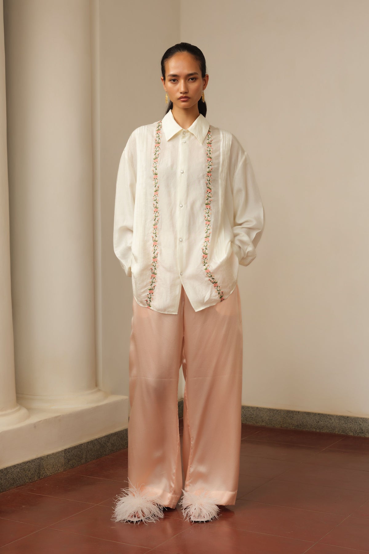 Mulberry Silk Shirt and Trousers