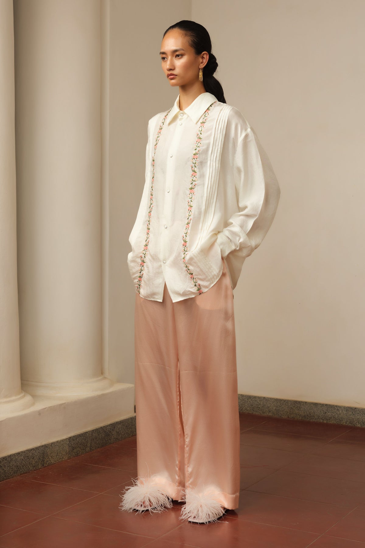 Mulberry Silk Shirt and Trousers