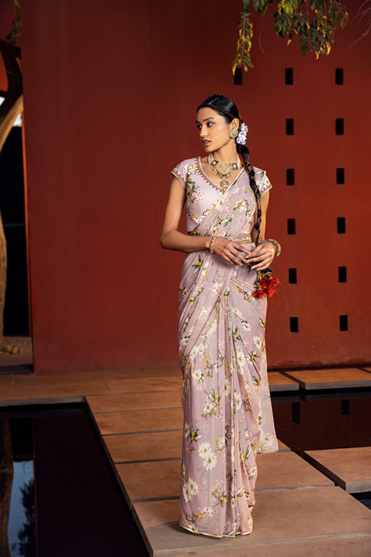 Kiara pre-draped saree