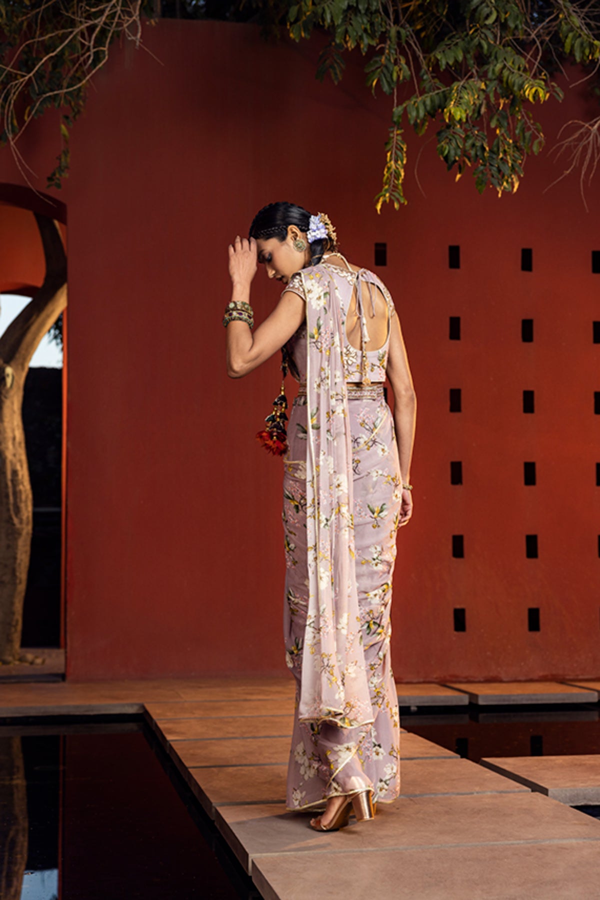 Kiara pre-draped saree