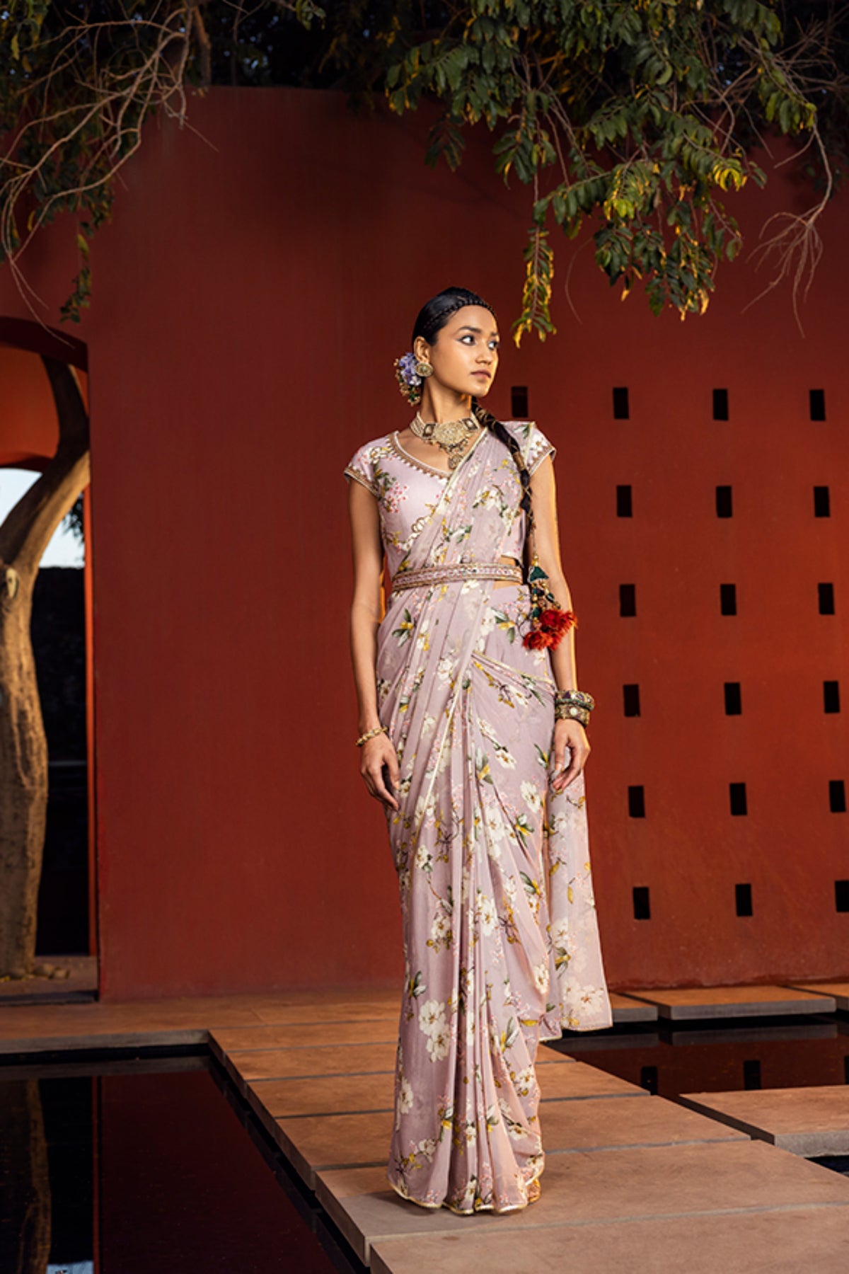 Kiara pre-draped saree