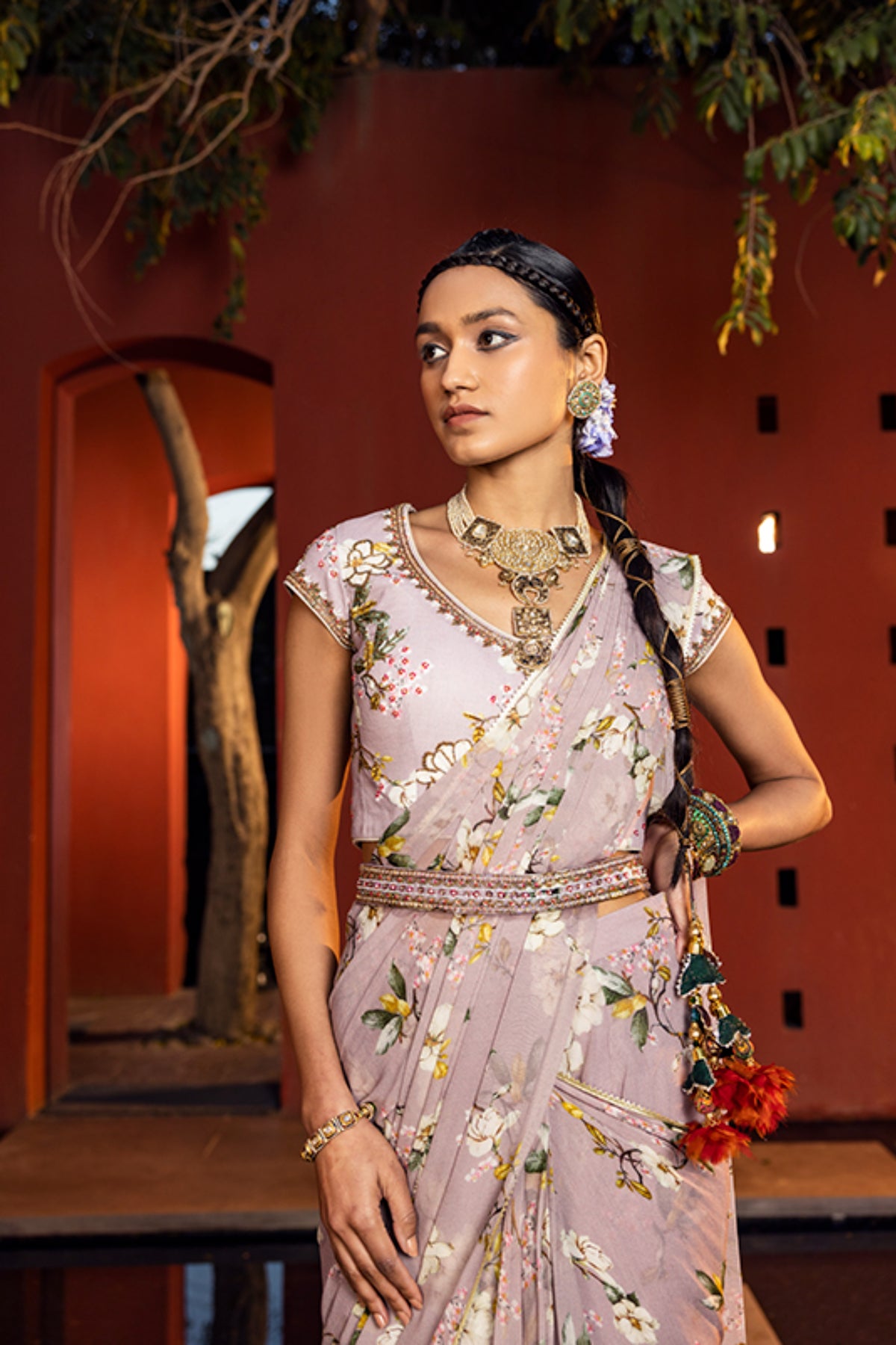 Kiara pre-draped saree
