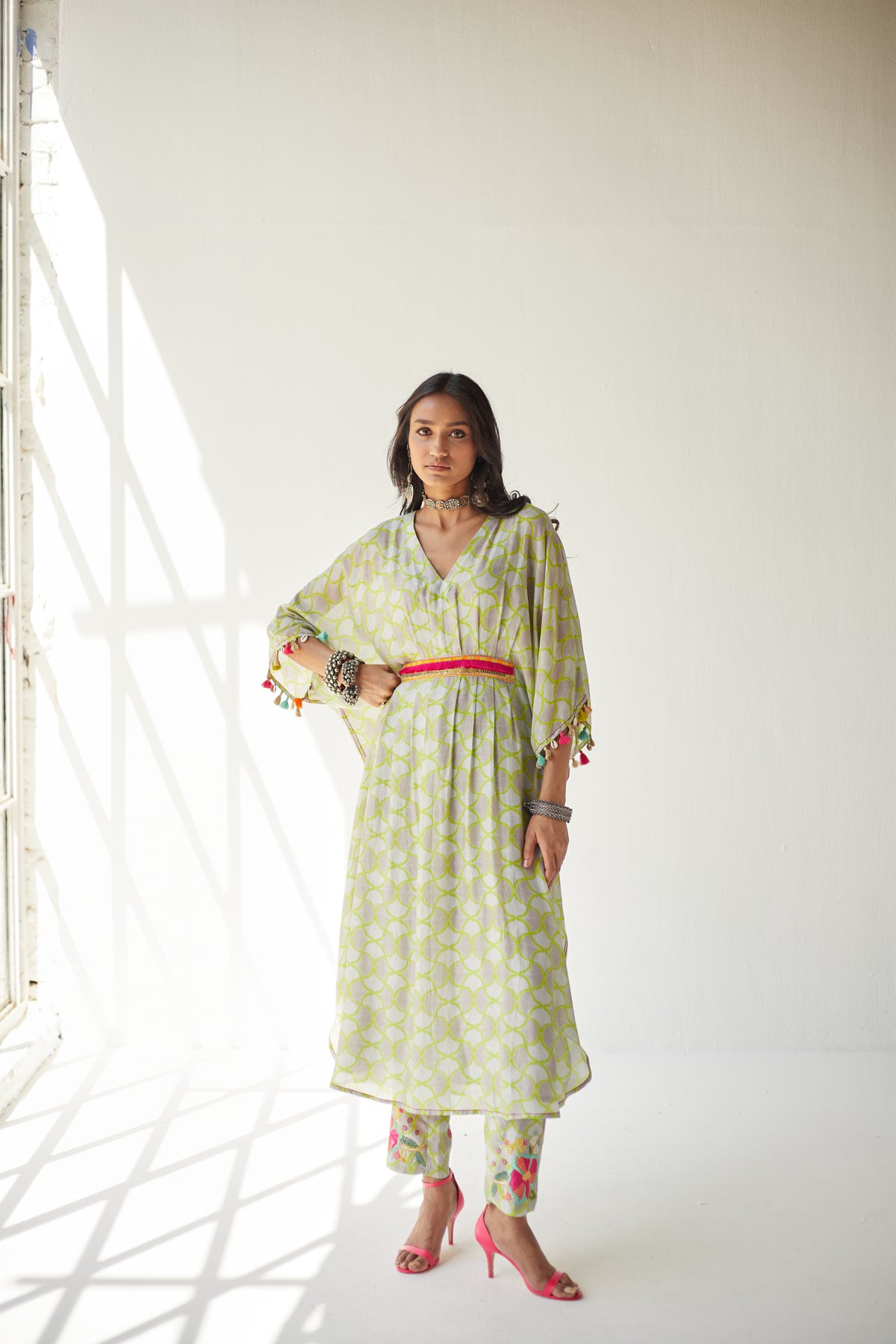 Grey Kaftan Set