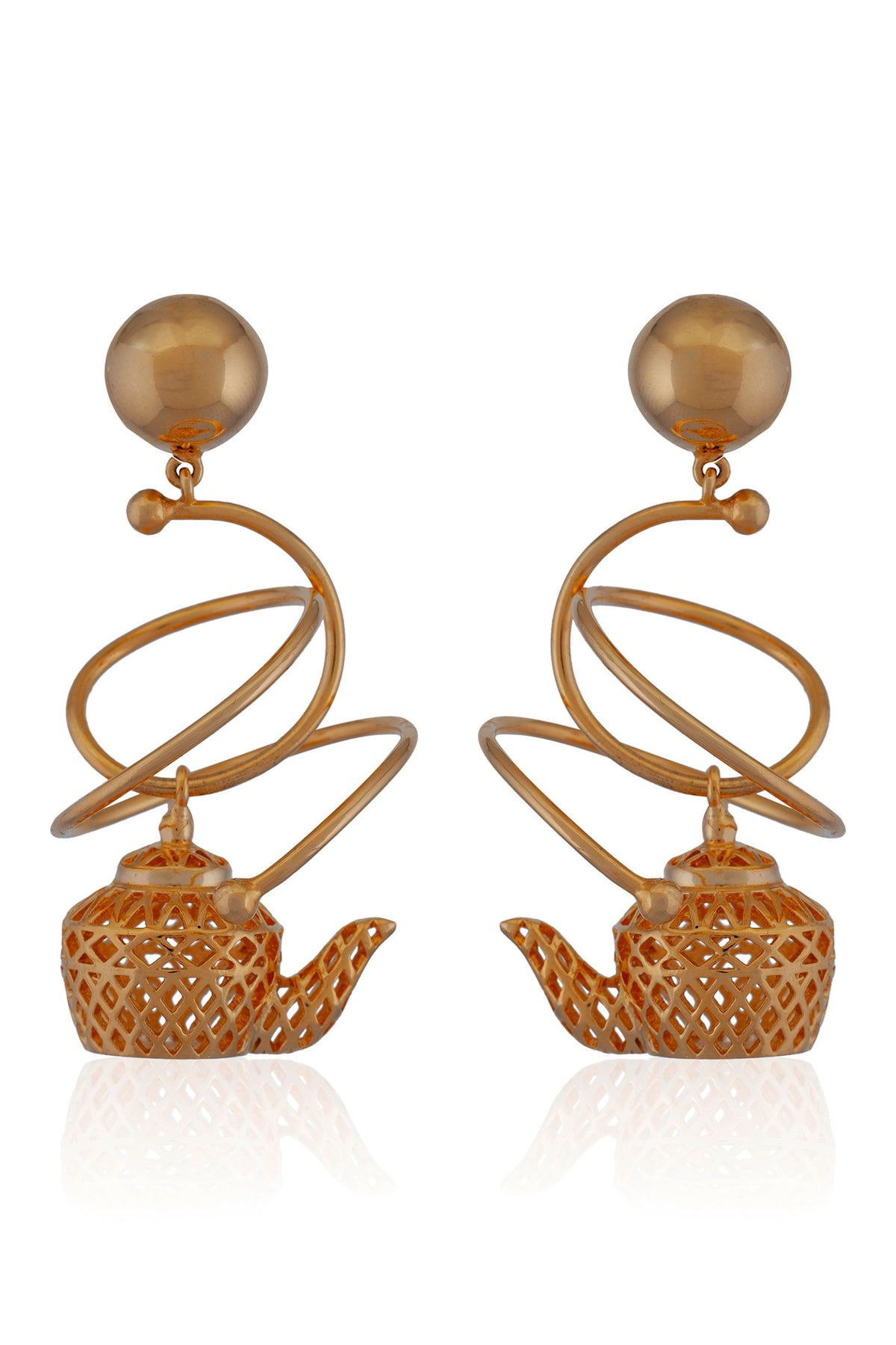 Tiny Teapot Earrings