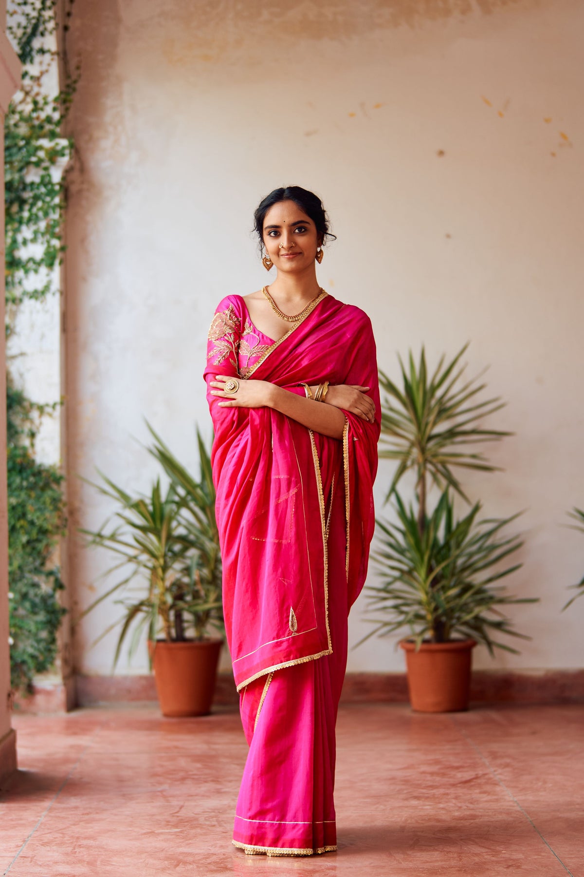 Zariphool Rani Saree &amp; Blouse