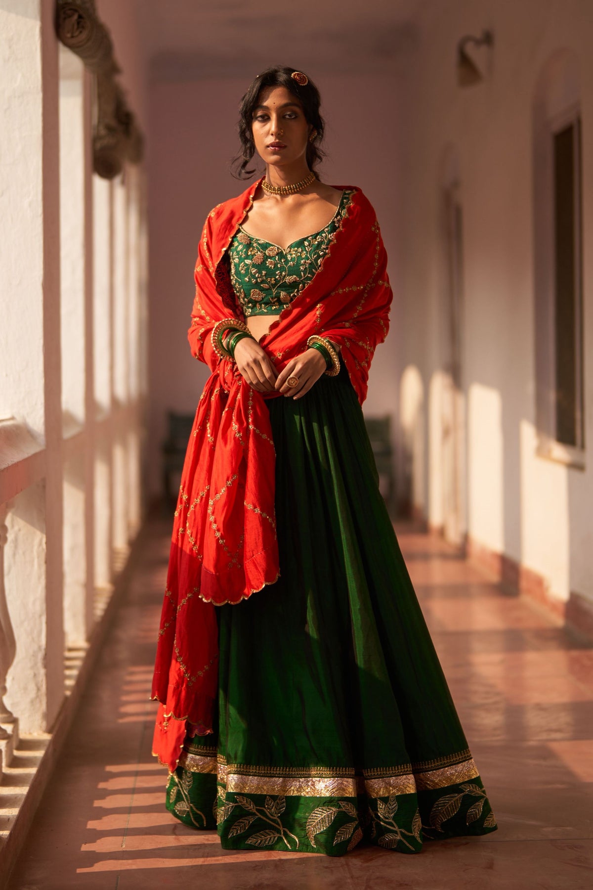 Rani Bahar Reshmi Lehenga Set