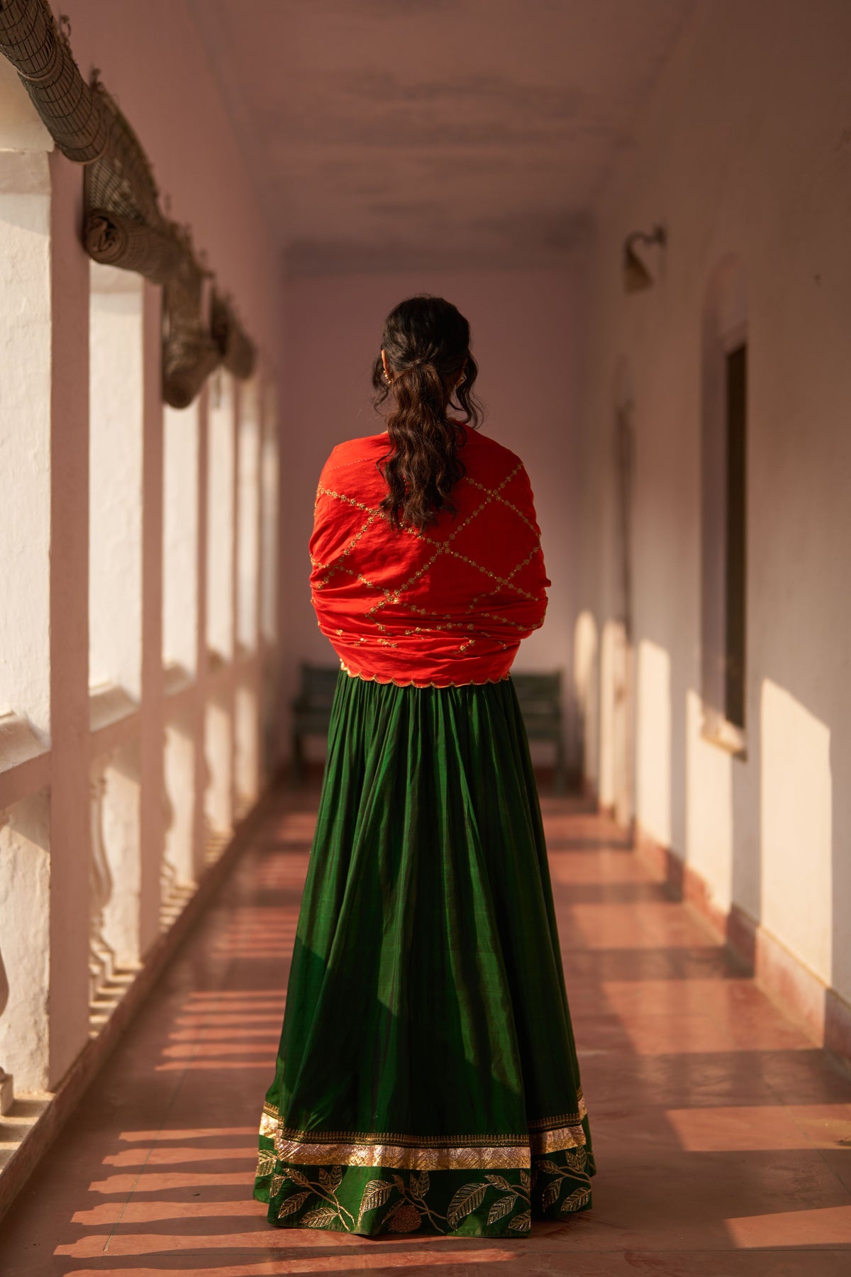 Rani Bahar Reshmi Lehenga Set
