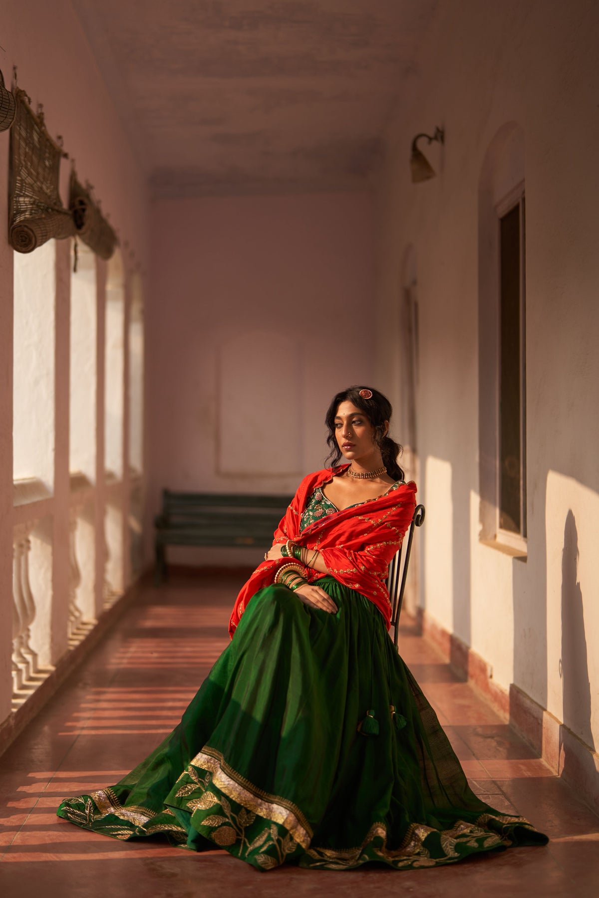 Rani Bahar Reshmi Lehenga Set