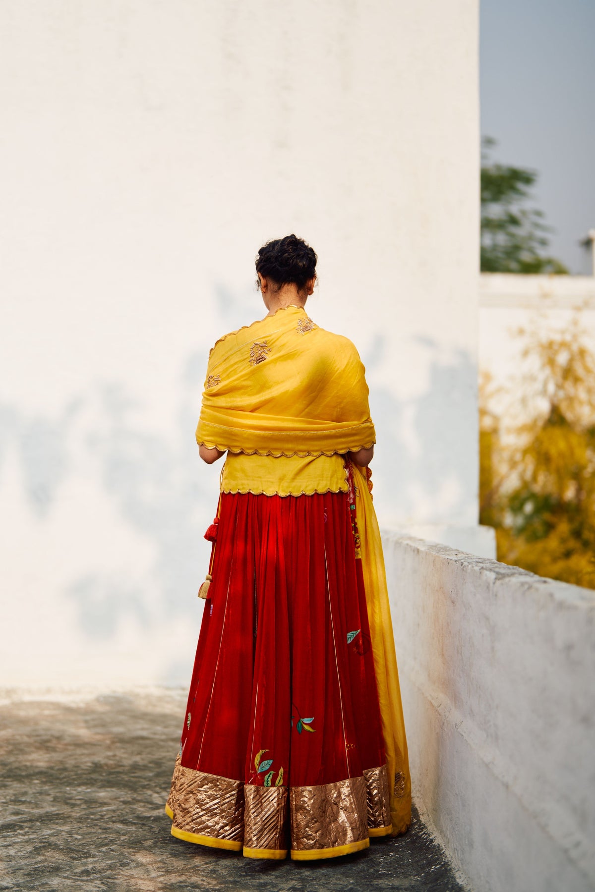 Rani Champa Makhmal Lehenga Set