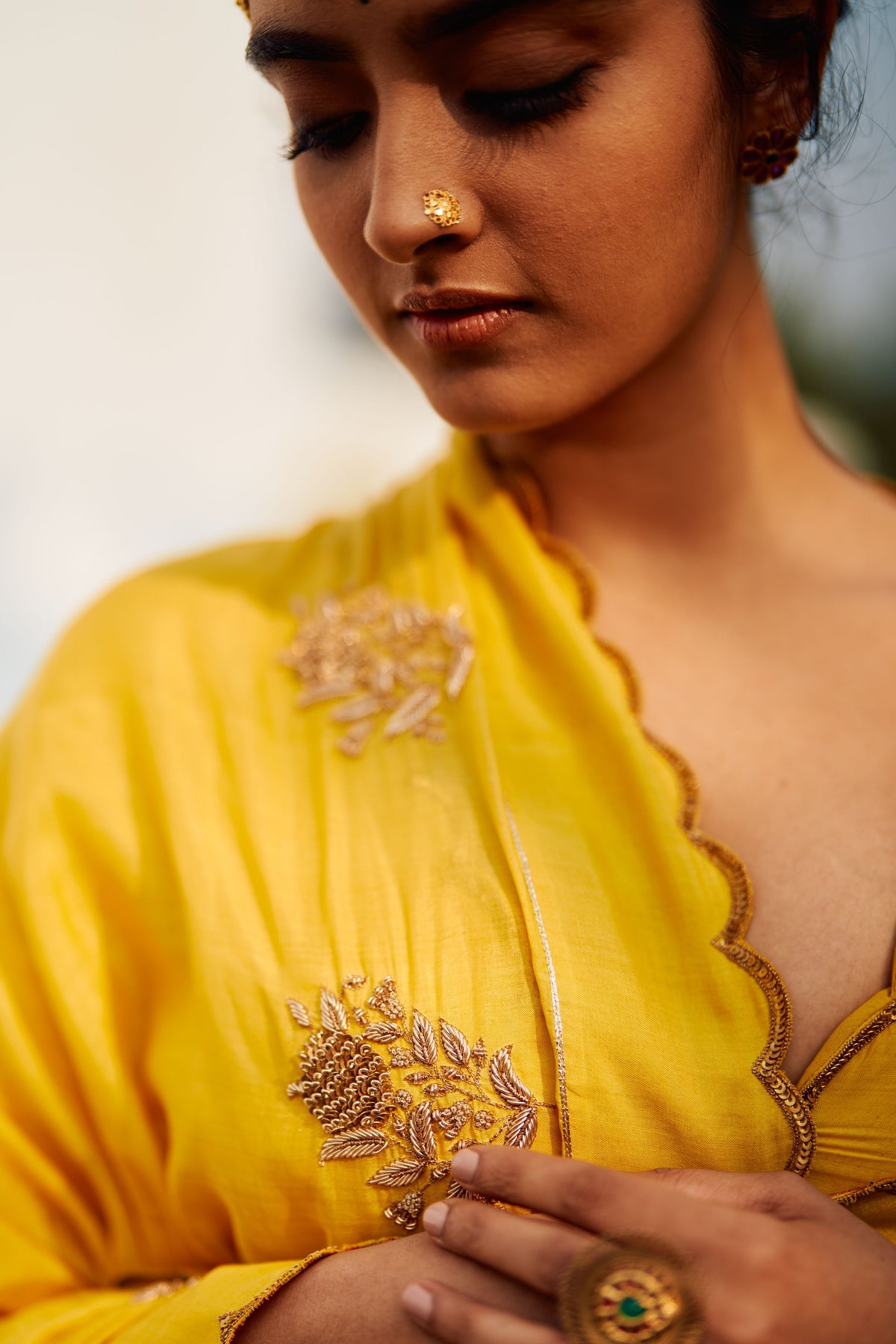 Rani Champa Makhmal Lehenga Set