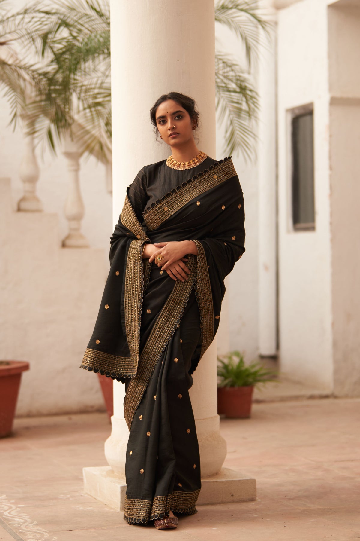 Rani Kairi Saree &amp; Blouse