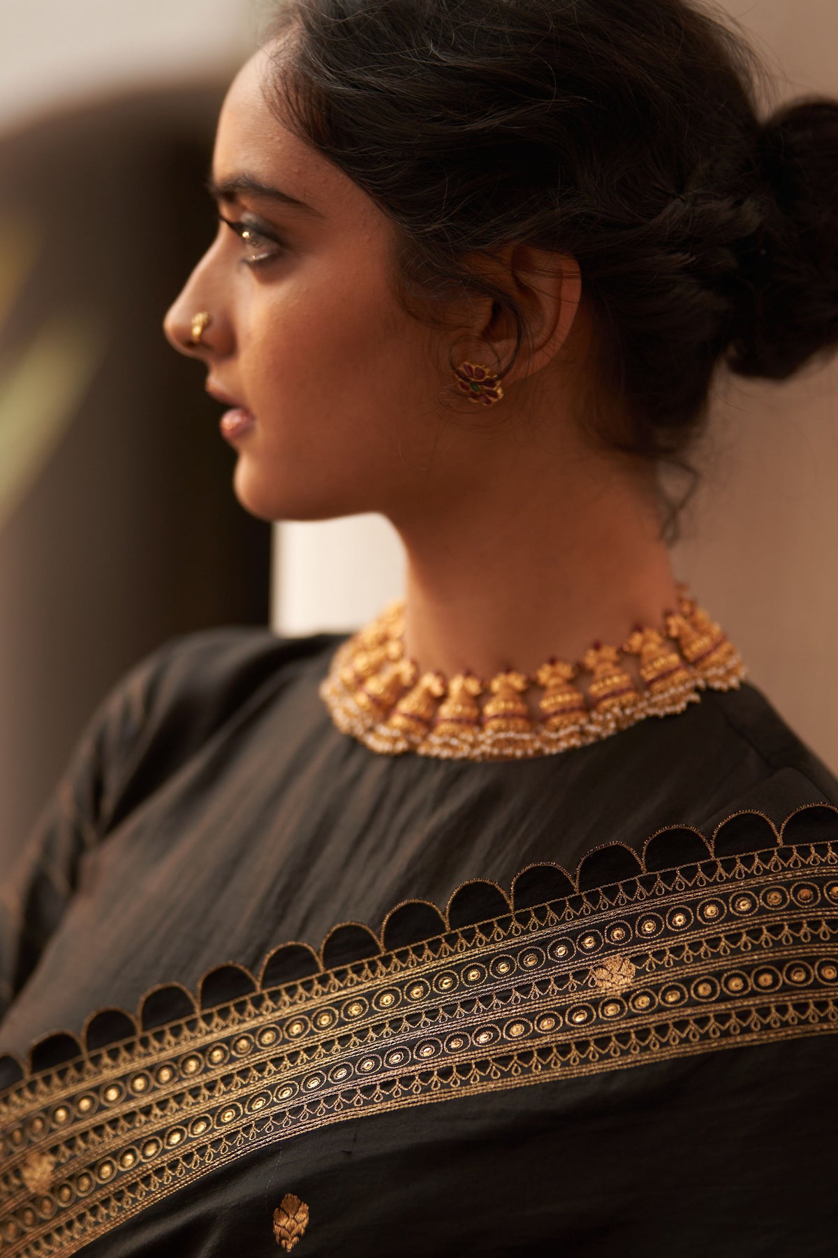 Rani Kairi Saree &amp; Blouse