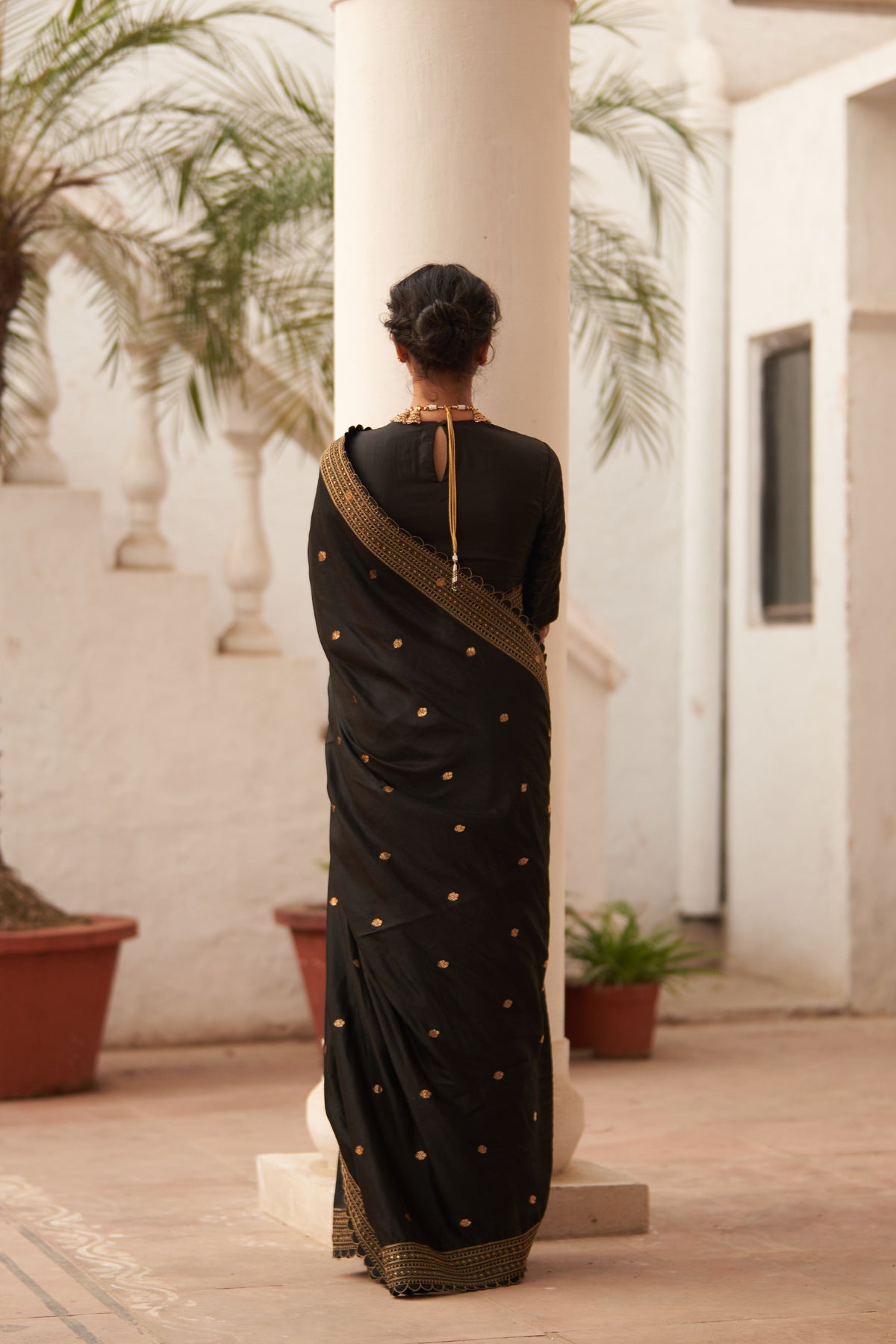 Rani Kairi Saree &amp; Blouse
