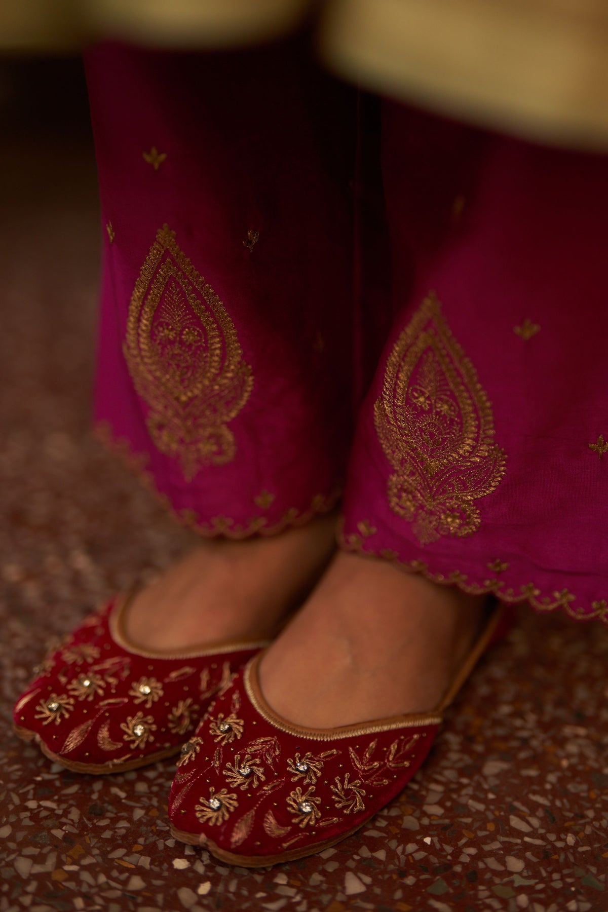Pista Jamuni Rani Kurta Set