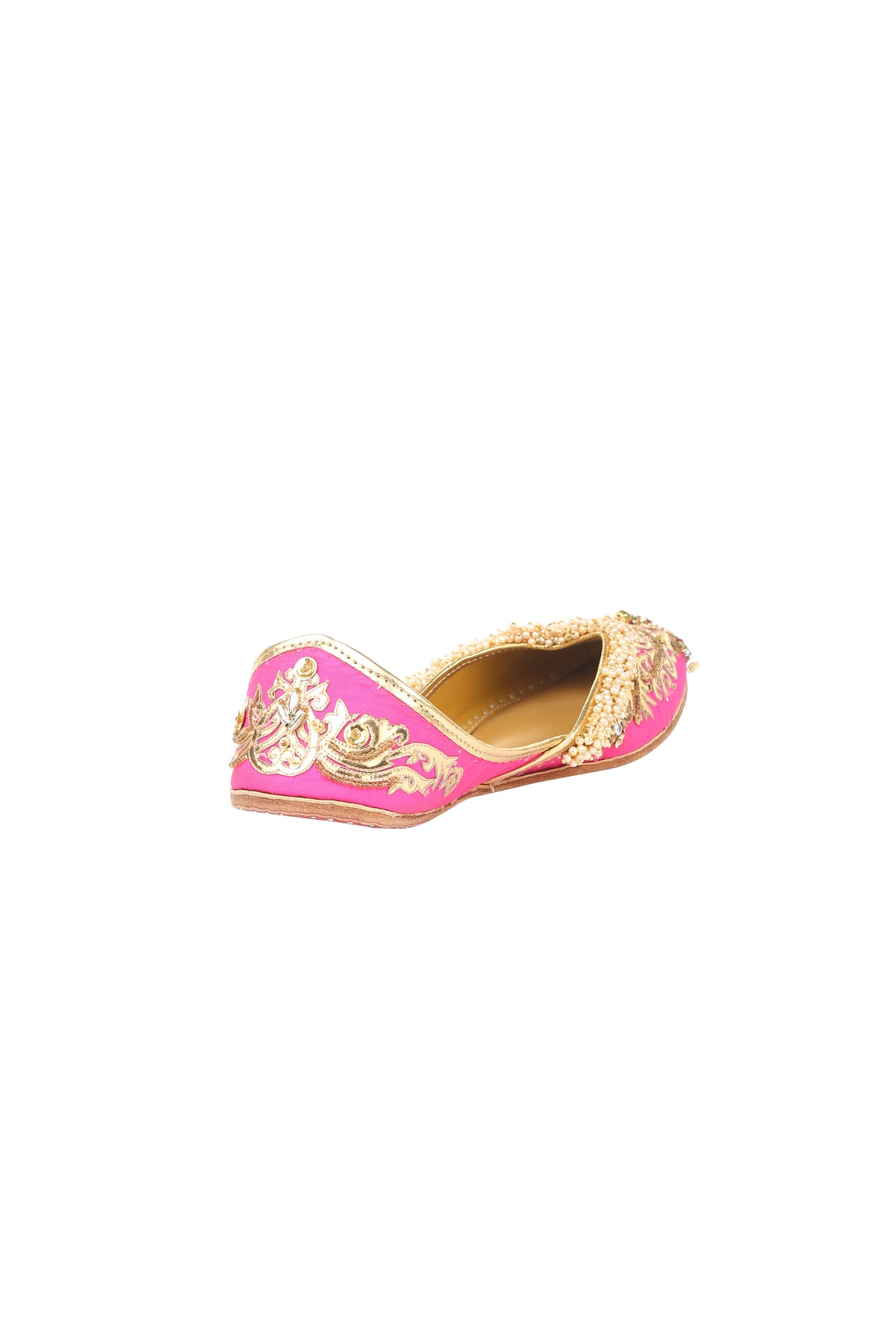 Sequence jutti in fuchsia piink